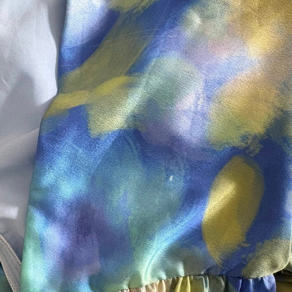 Belle Badgley Mischka Lexi Halter Twist Front Wrap Mini Dress Women’s 10 Blue - Picture 9 of 10
